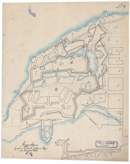 Kristiania amt nr 3: 8 Karter vedrørende Akershus i Tidrummet 1686-1726: Oslo