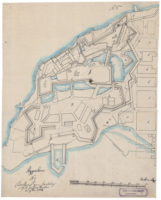 Kristiania amt nr 3: 8 Karter vedrørende Akershus i Tidrummet 1686-1726: Oslo