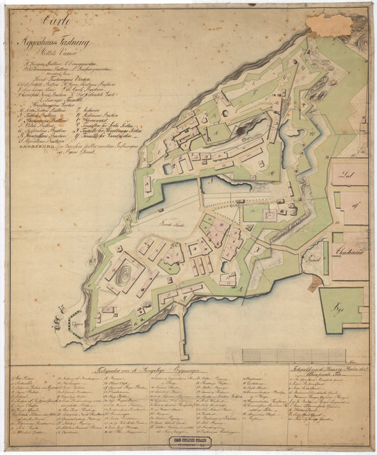 Kristiania amt nr 41: Carte over Aggershus Fæstning: Oslo