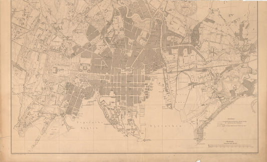 Kristiania amt nr 63: Kart over Kristiania: Oslo