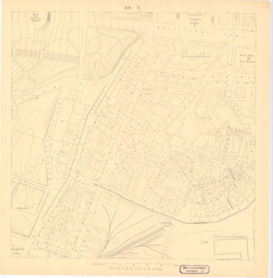 Kristiania amt nr 66C5: Detaljekart over Kristiania: Oslo