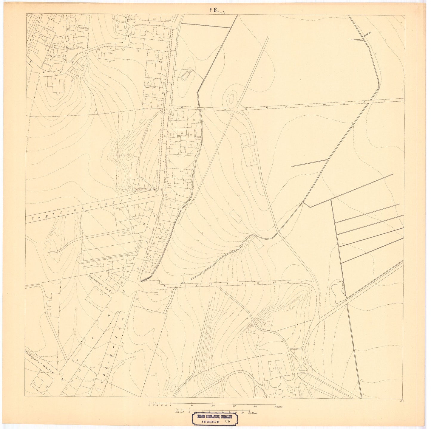 Kristiania amt nr 66F8: Detaljekart over Kristiania: Oslo