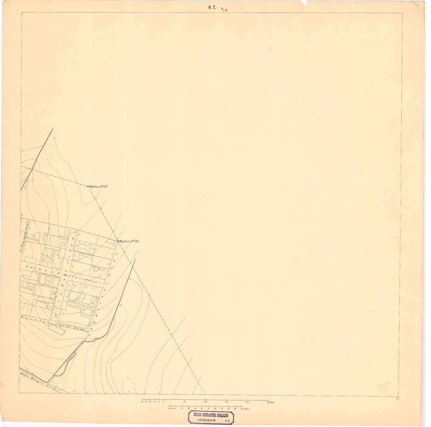 Kristiania amt nr 66K7: Detaljekart over Kristiania: Oslo