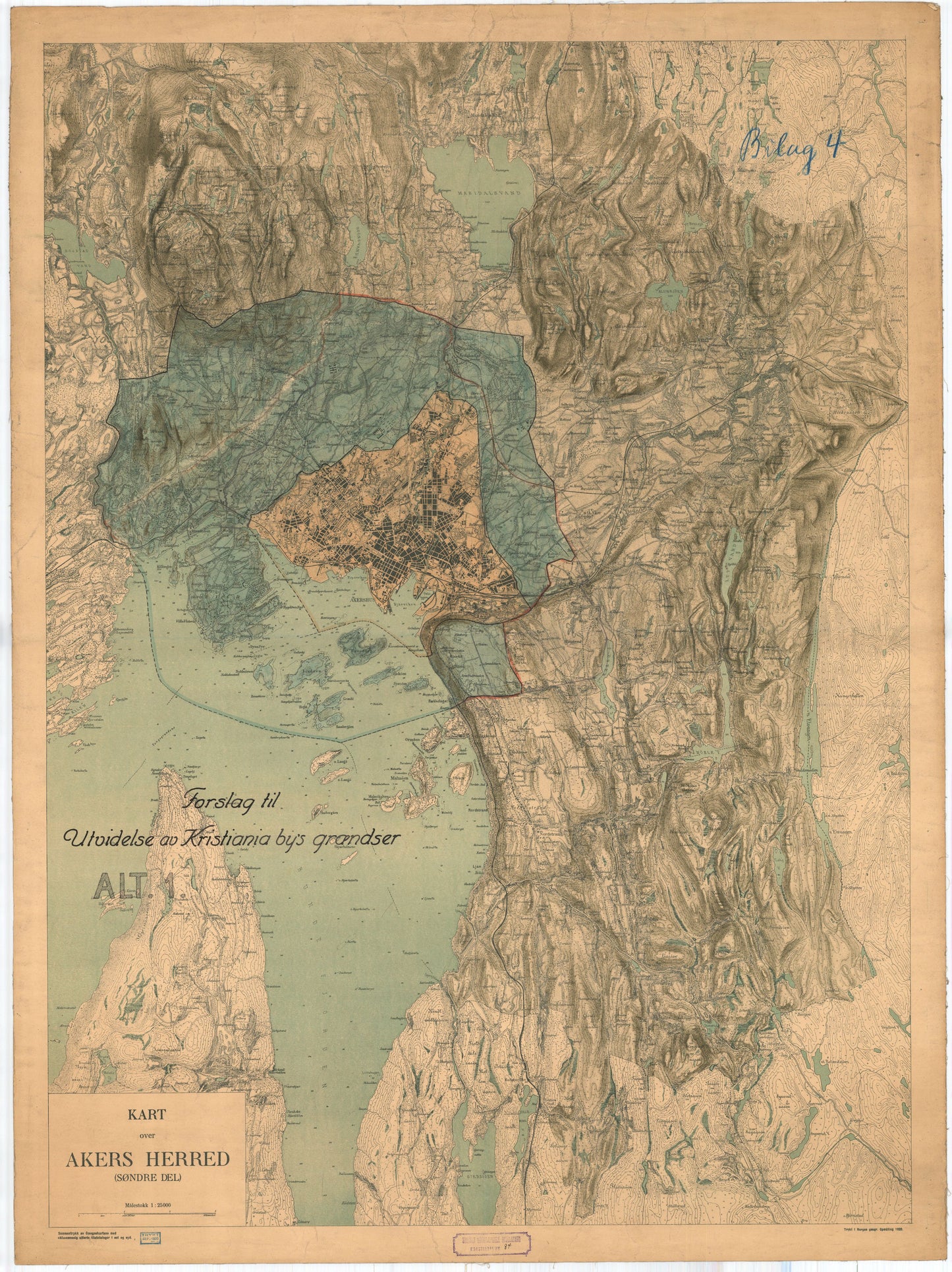 Kristiania 84-1 : Forslag til utvidelse av Kristiania bys grenser: Oslo