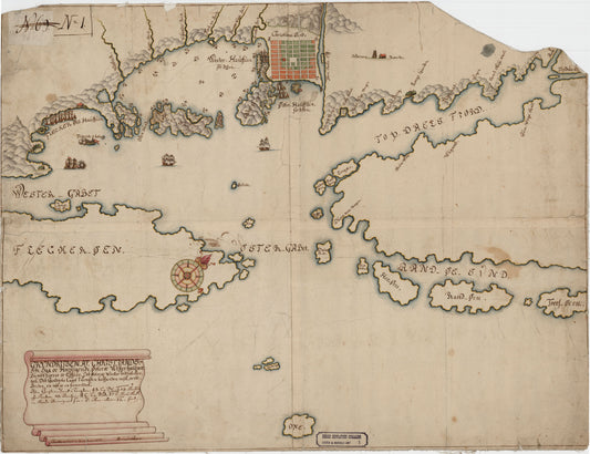 Lister og Mandals amt nr 1: Grundritsen af Christiandsands Bye: Vest-Agder