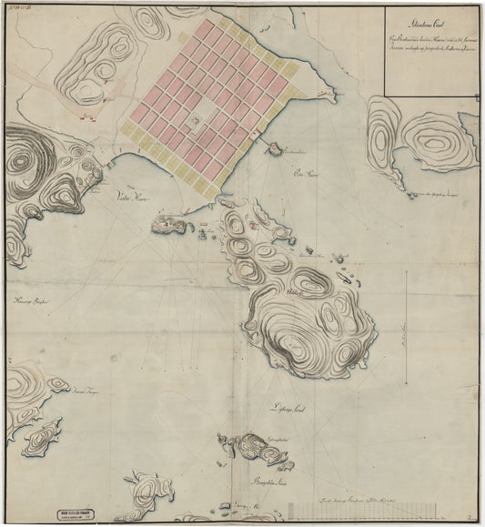 Lister og Mandals amt nr 22: Situations Plan over Christiansands tvende Havne: Vest-Agder