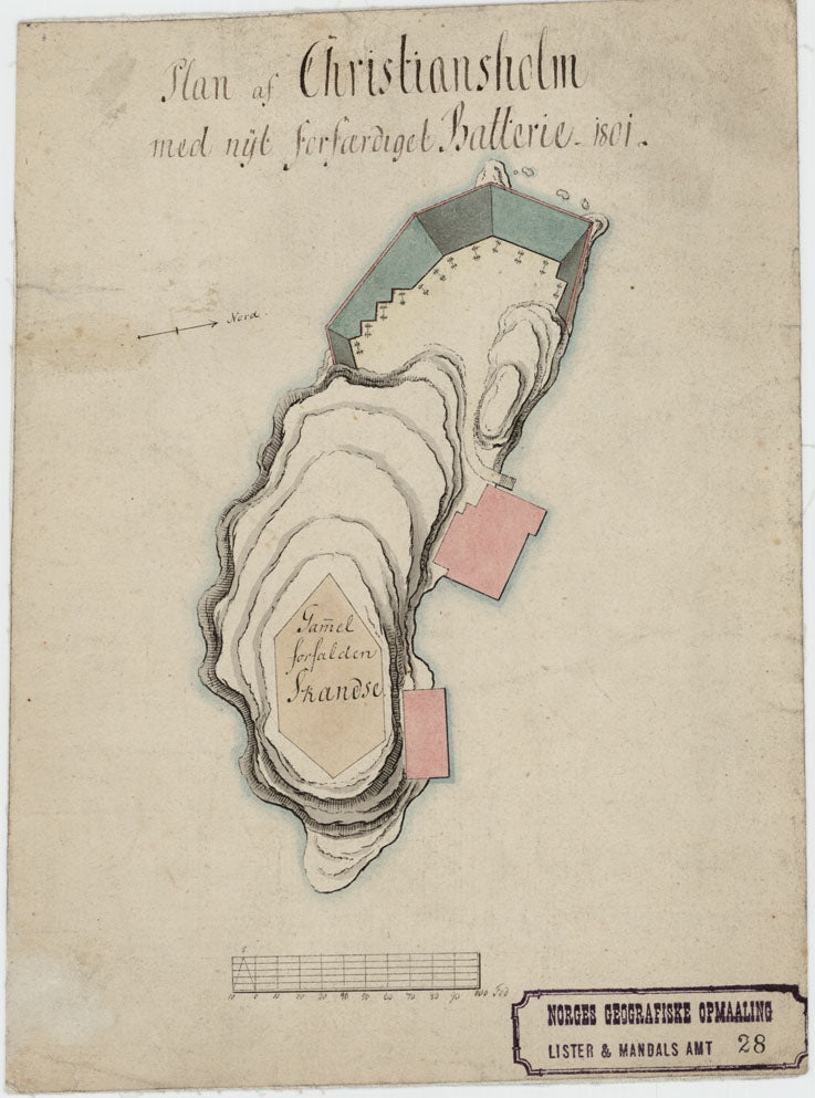 Lister og Mandals amt nr 28: Plan af Christianssand: Vest-Agder