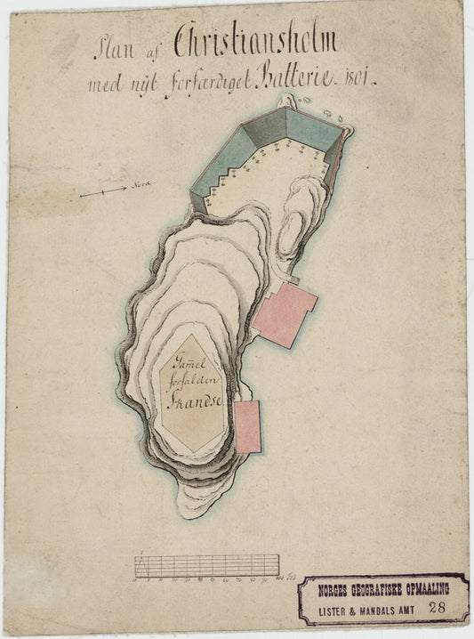 Lister og Mandals amt nr 28: Plan af Christianssand: Vest-Agder