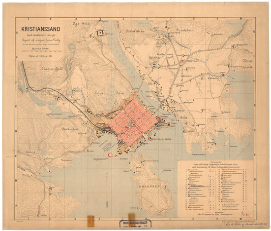 Lister og Mandals amt nr 42: Kristianssand med nærmeste omegn: Vest-Agder