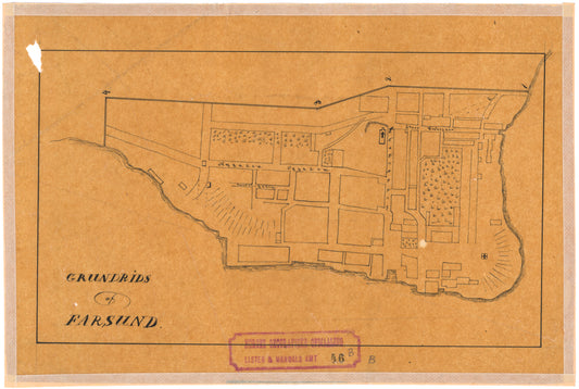 Lister og Mandals amt nr 46b: Grundrids af Farsund: Vest-Agder