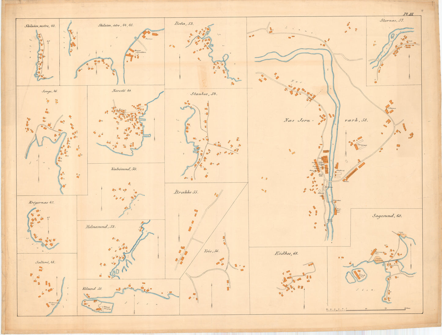 Nedenes amt nr 23-3: Plansje III: Aust-Agder