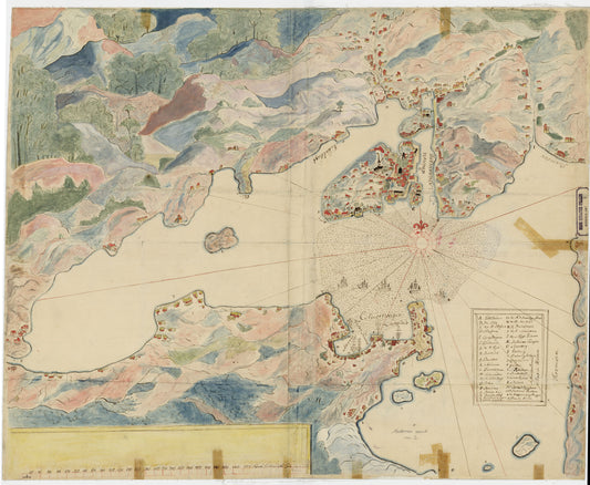 Nedenes amt nr 2: Kart over Arendal med Omegn: Aust-Agder