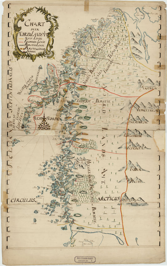 Nordlands amt nr 5: Chart over  Nordlands Amt: Nordland