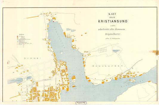 Romsdals amt nr 25a: Kart over Kristiansund: Møre og Romsdal