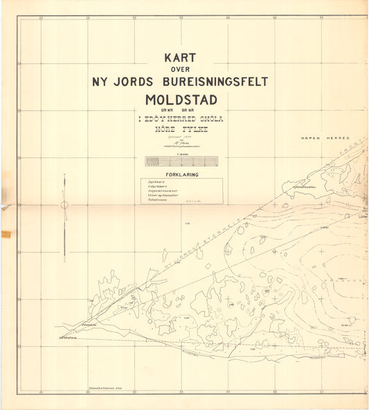 Romsdals amt nr 35-1: Kart over Ny jords bureisningsfelt. Molstad: Møre og Romsdal