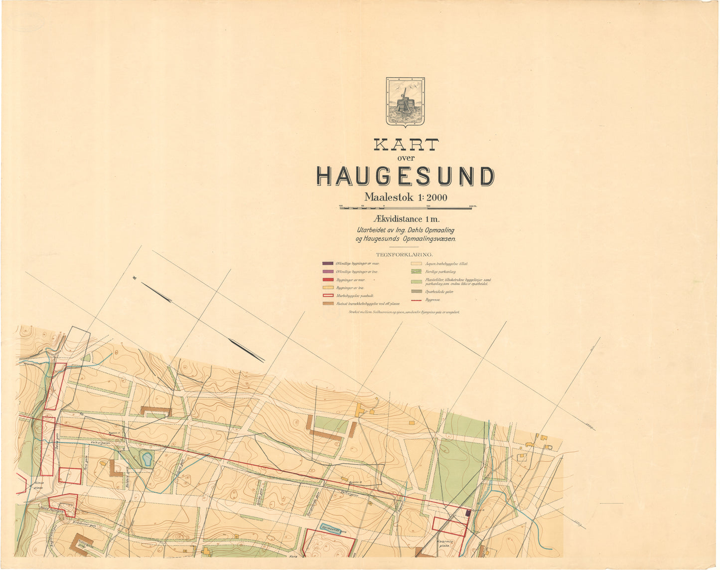 Kart over Stavanger amt 34-1: Kart over Haugesund: Rogaland