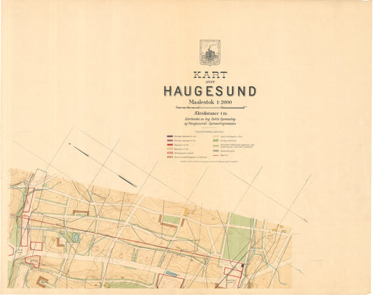 Kart over Stavanger amt 34-1: Kart over Haugesund: Rogaland