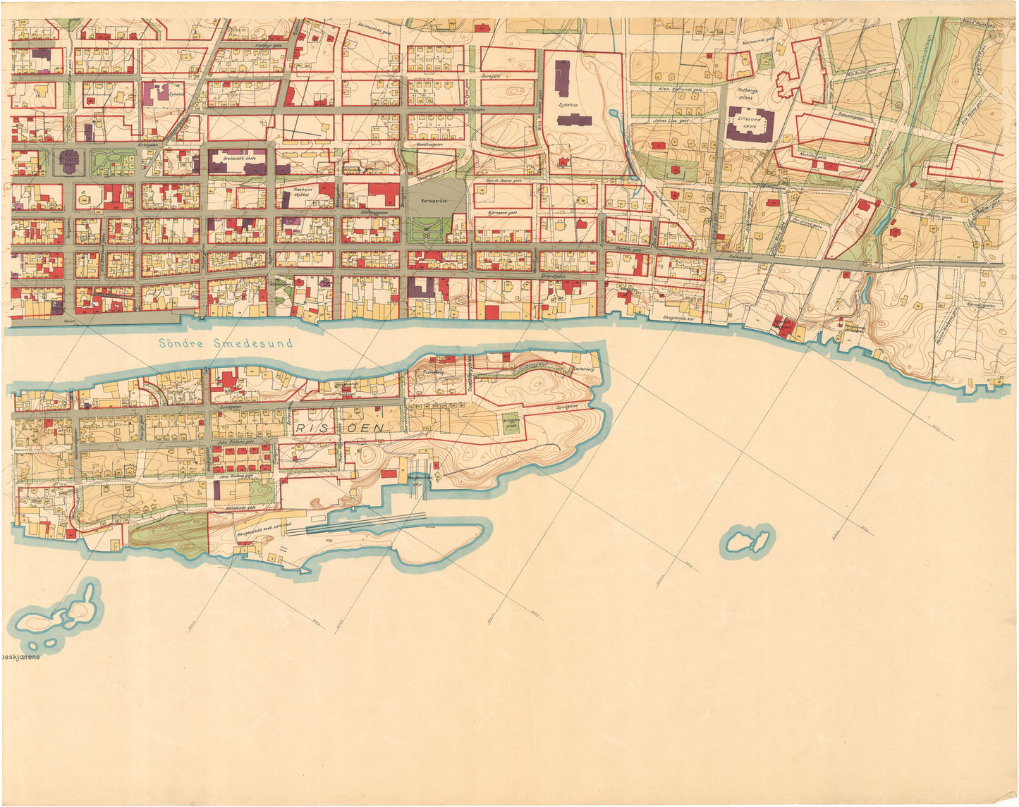 Kart over Stavanger amt 34-3: Kart over Haugesund: Rogaland