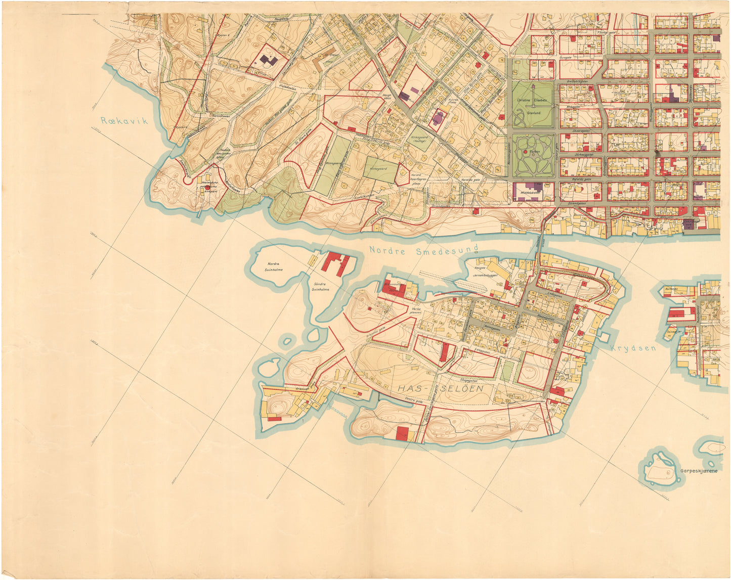 Kart over Stavanger amt 34-6: Kart over Haugesund: Rogaland
