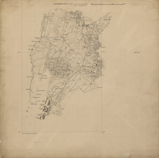 Ekserserplasskart; Gardermomaalingen: Akershus