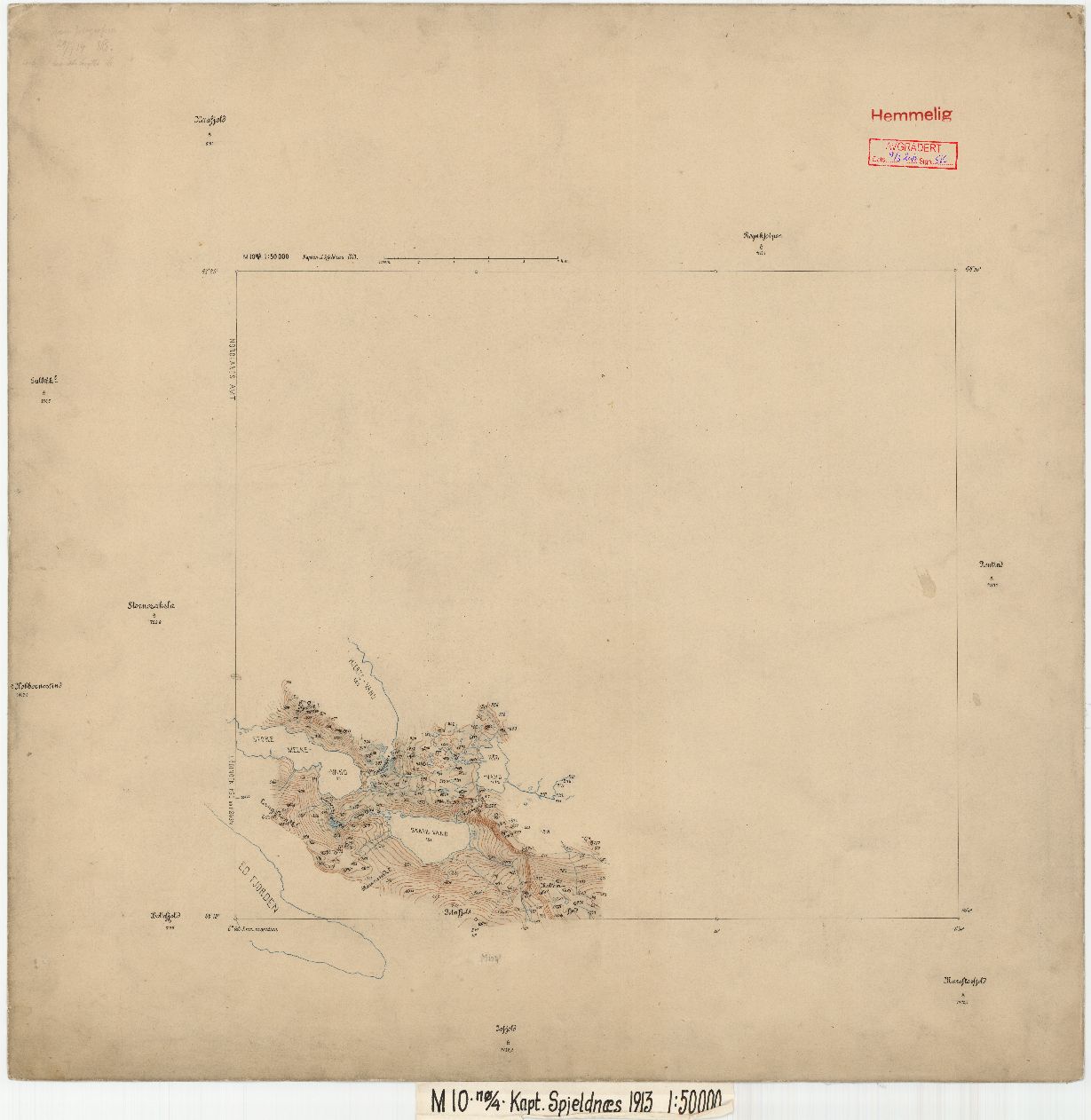 M10; nordøstre del: Nordland