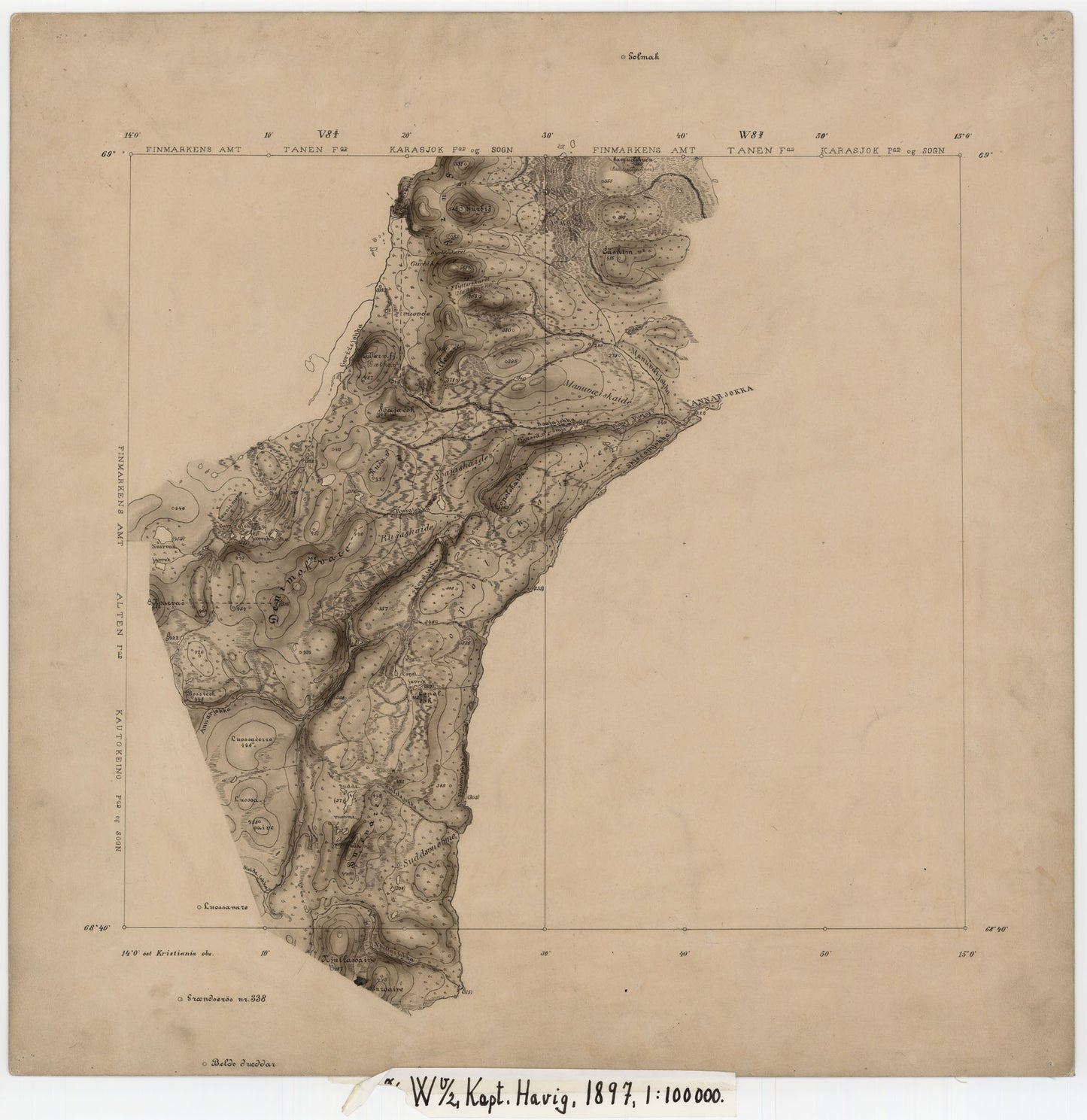 V8 østre del og W8 vestre del: Finnmark