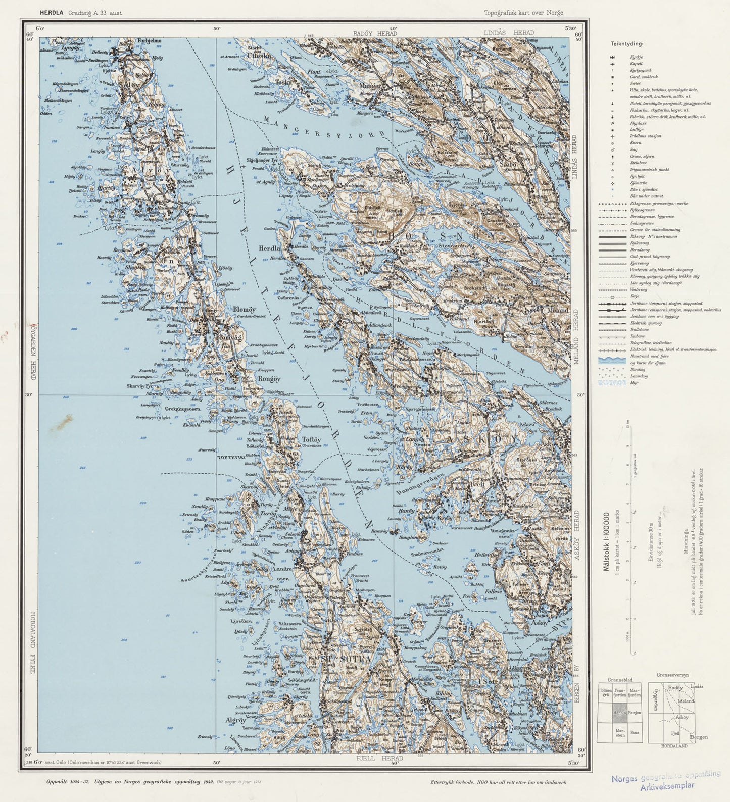 A33 aust Herdla: Hordaland