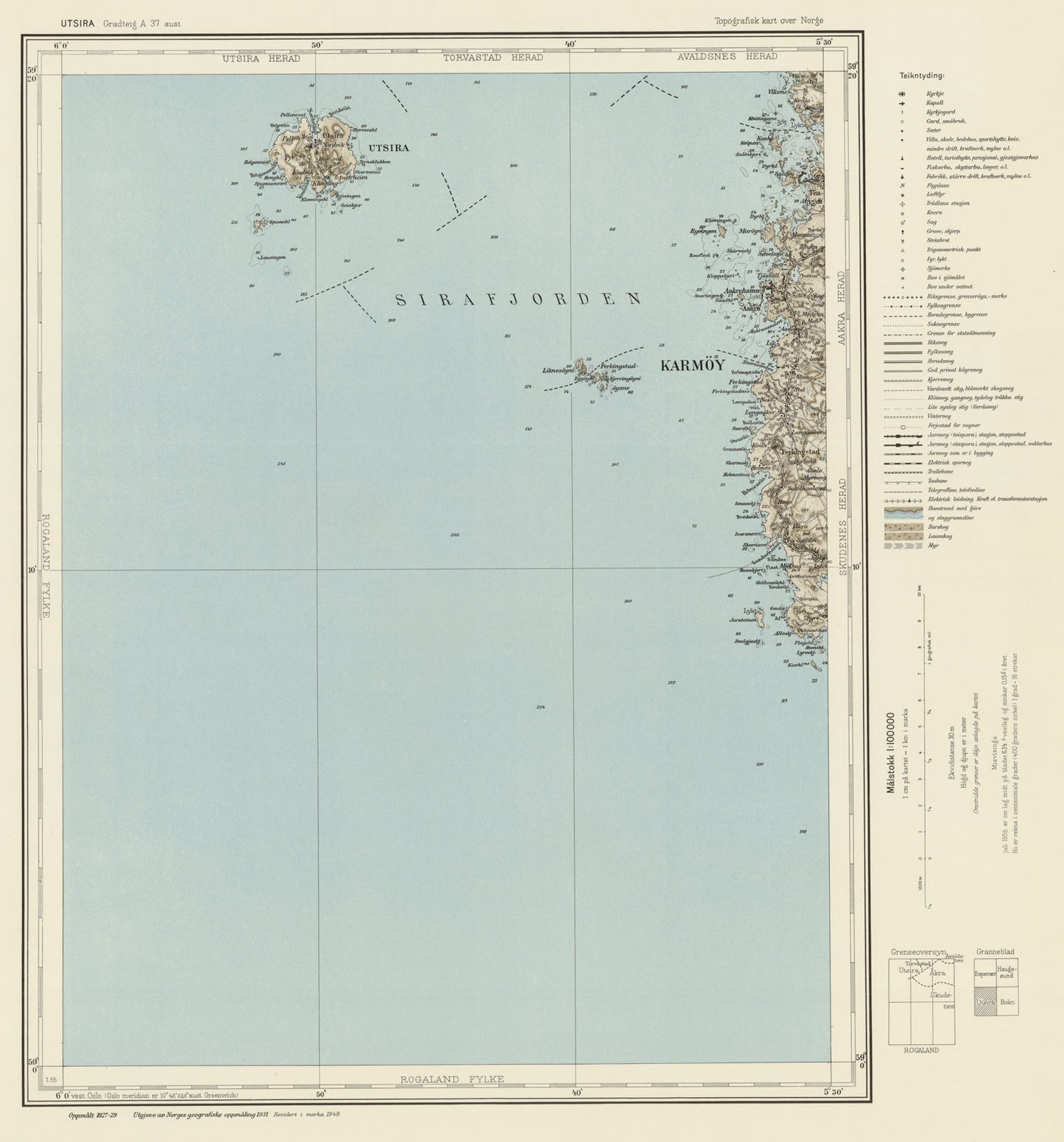 A37 aust Utsira: Rogaland