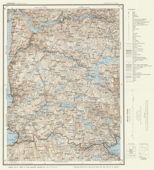 B33 aust Bergsdalen: Hordaland