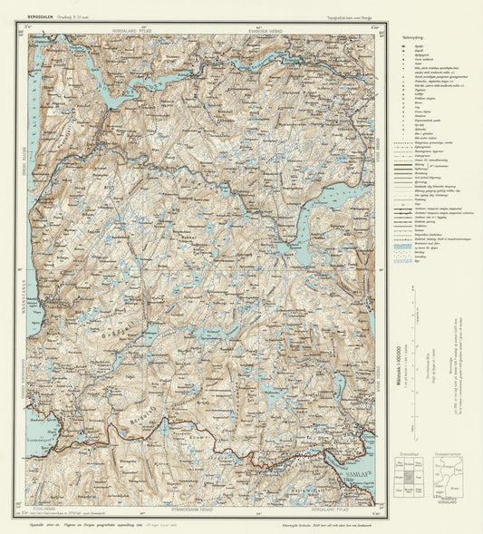 B33 aust Bergsdalen: Hordaland