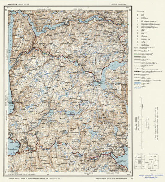 B33 aust Bergsdalen: Hordaland