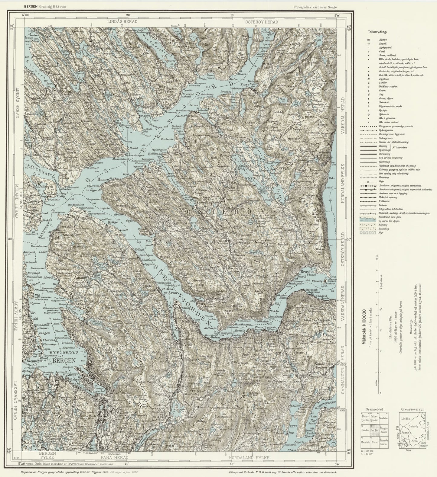 B33 vest Bergen: Hordaland