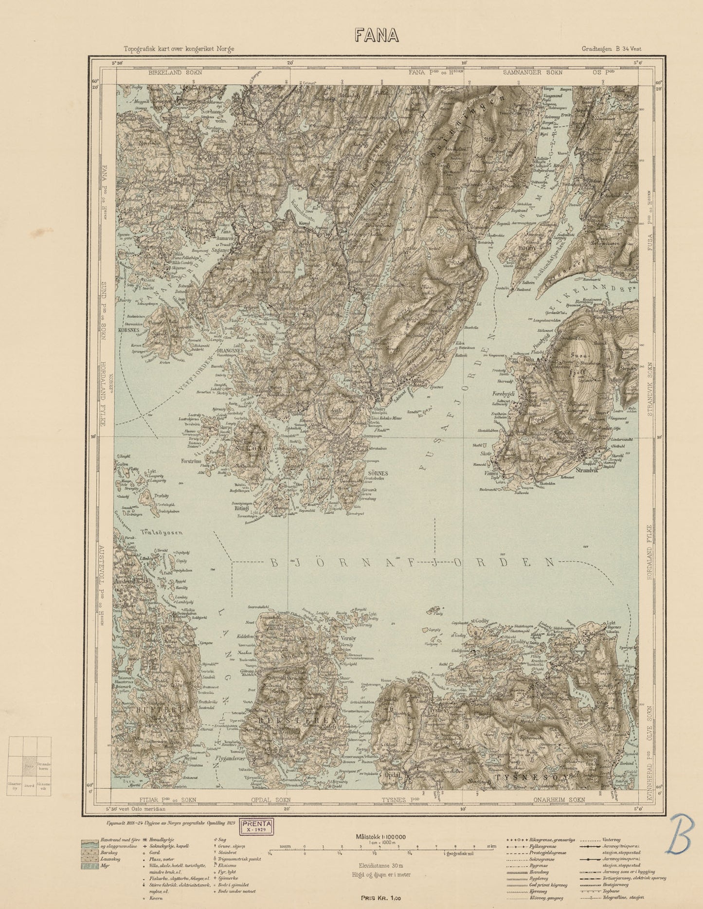 B34 vest Fana: Hordaland