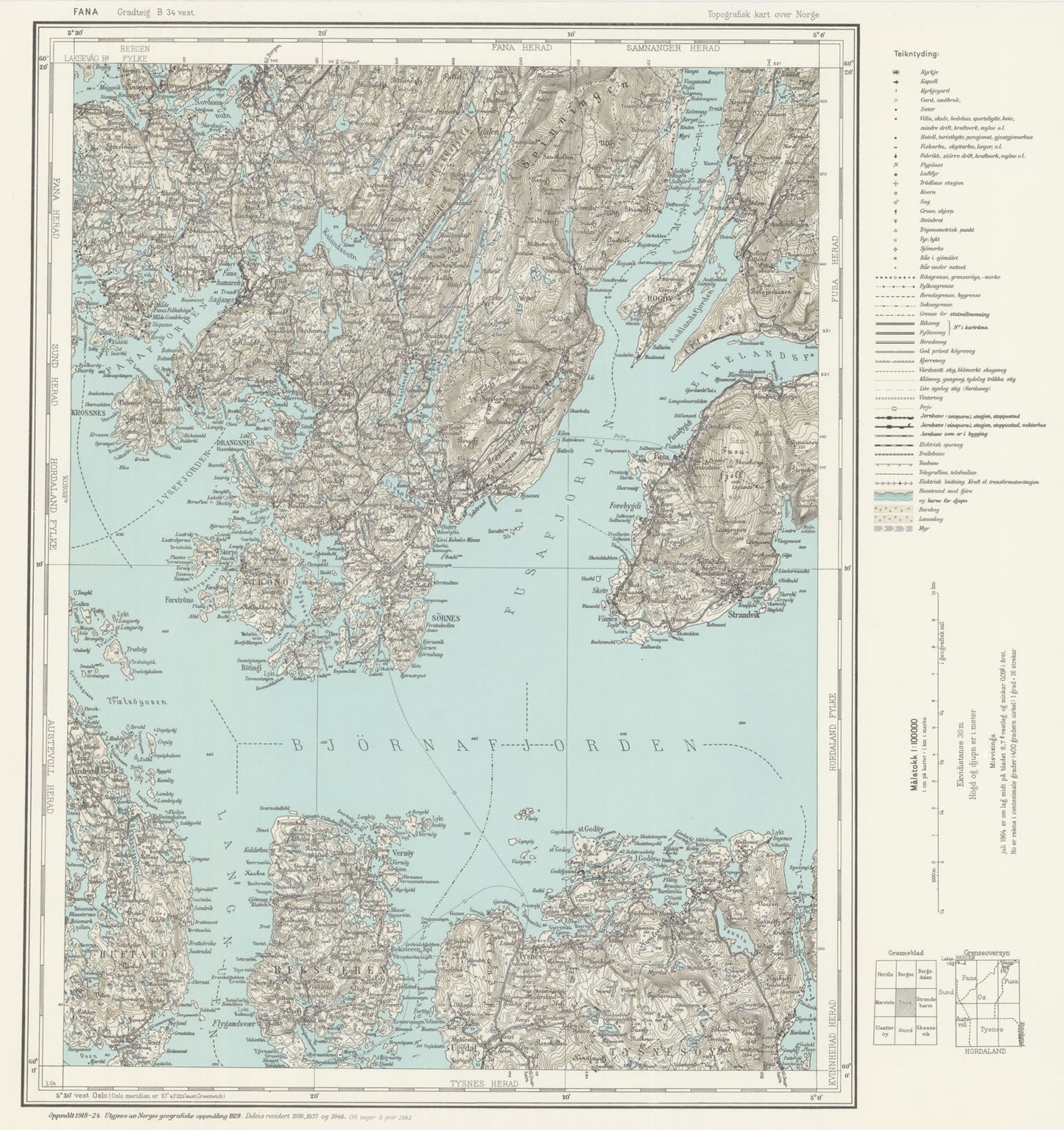 B34 vest Fana: Hordaland