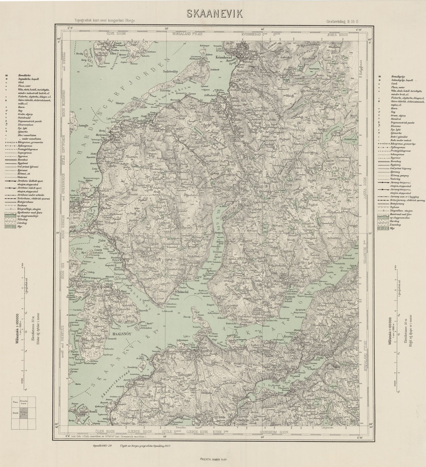 B35 aust Skaanevik: Hordaland