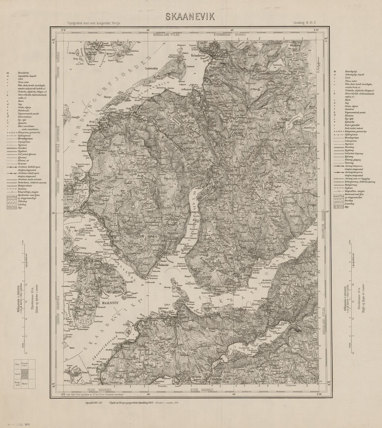 B35 aust Skaanevik: Hordaland