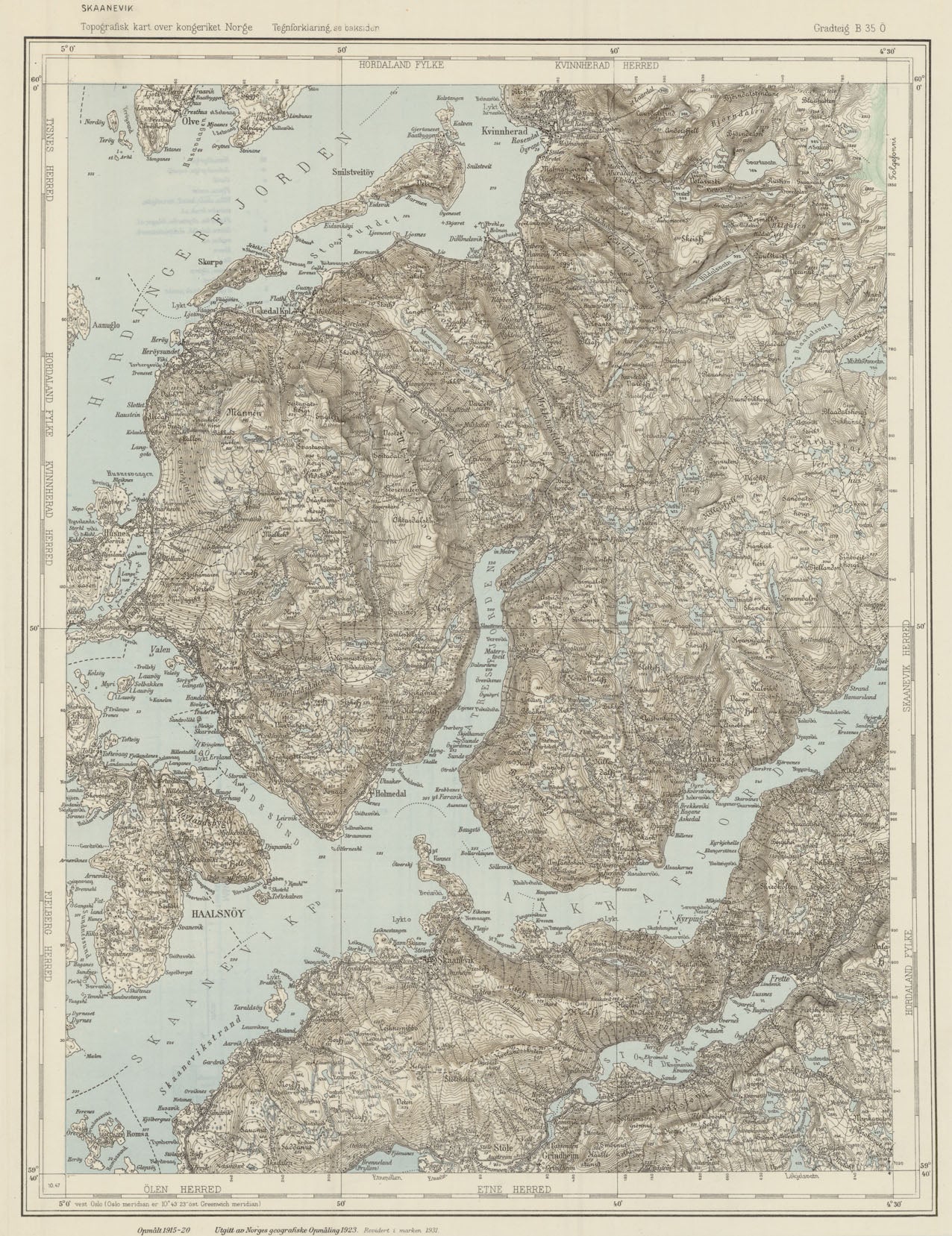 B35 aust Skaanevik: Hordaland