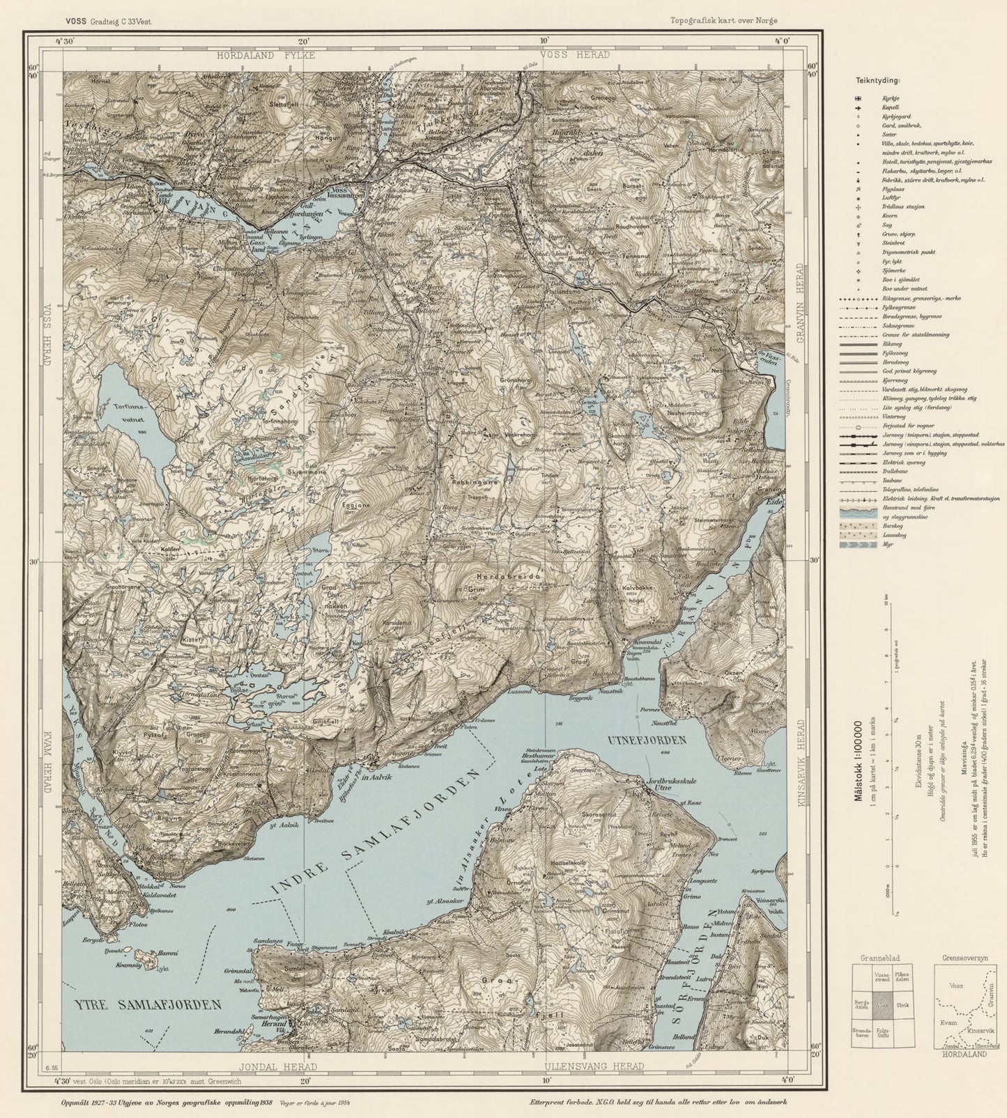 C33 vest Voss: Hordaland