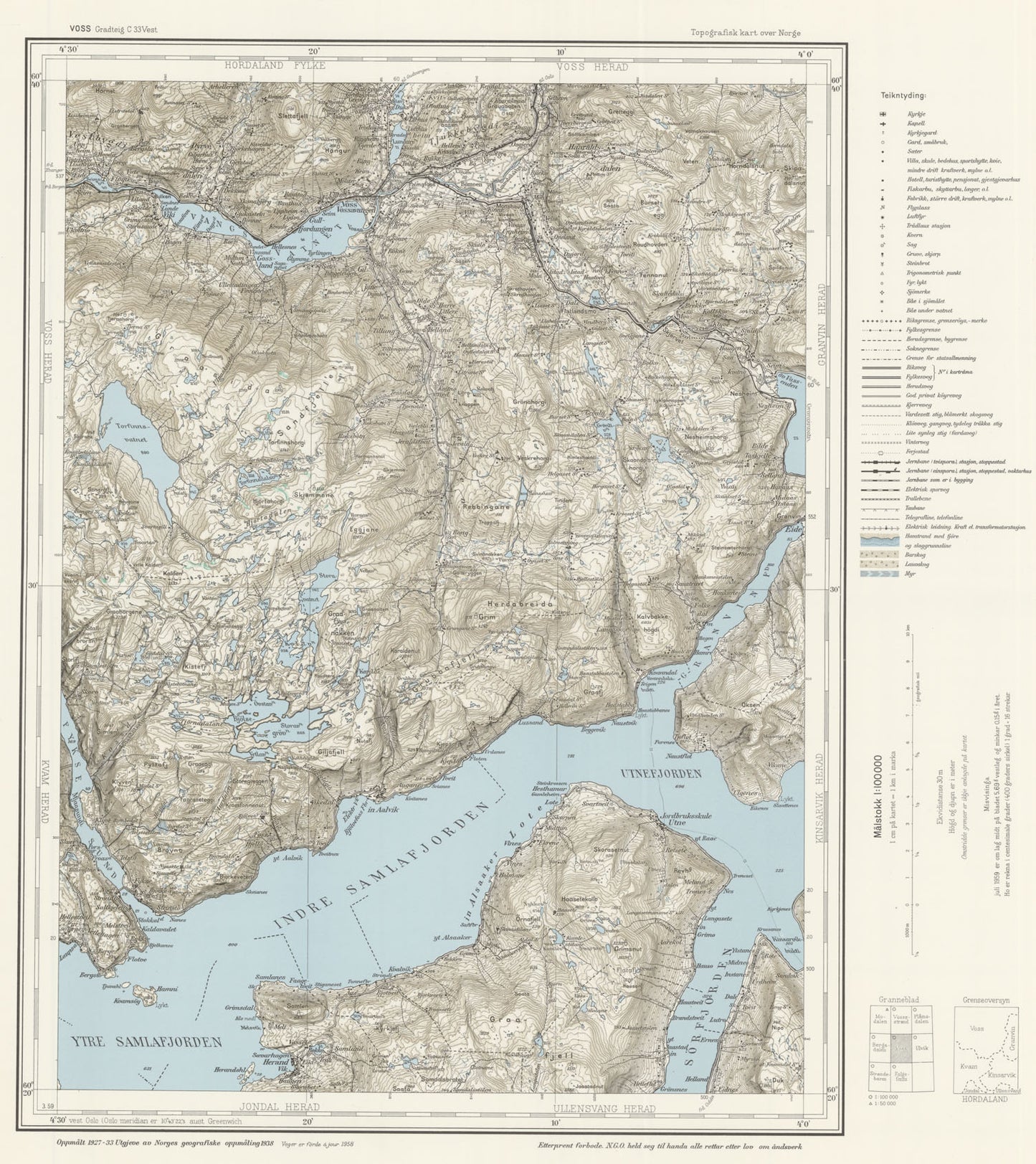 C33 vest Voss: Hordaland