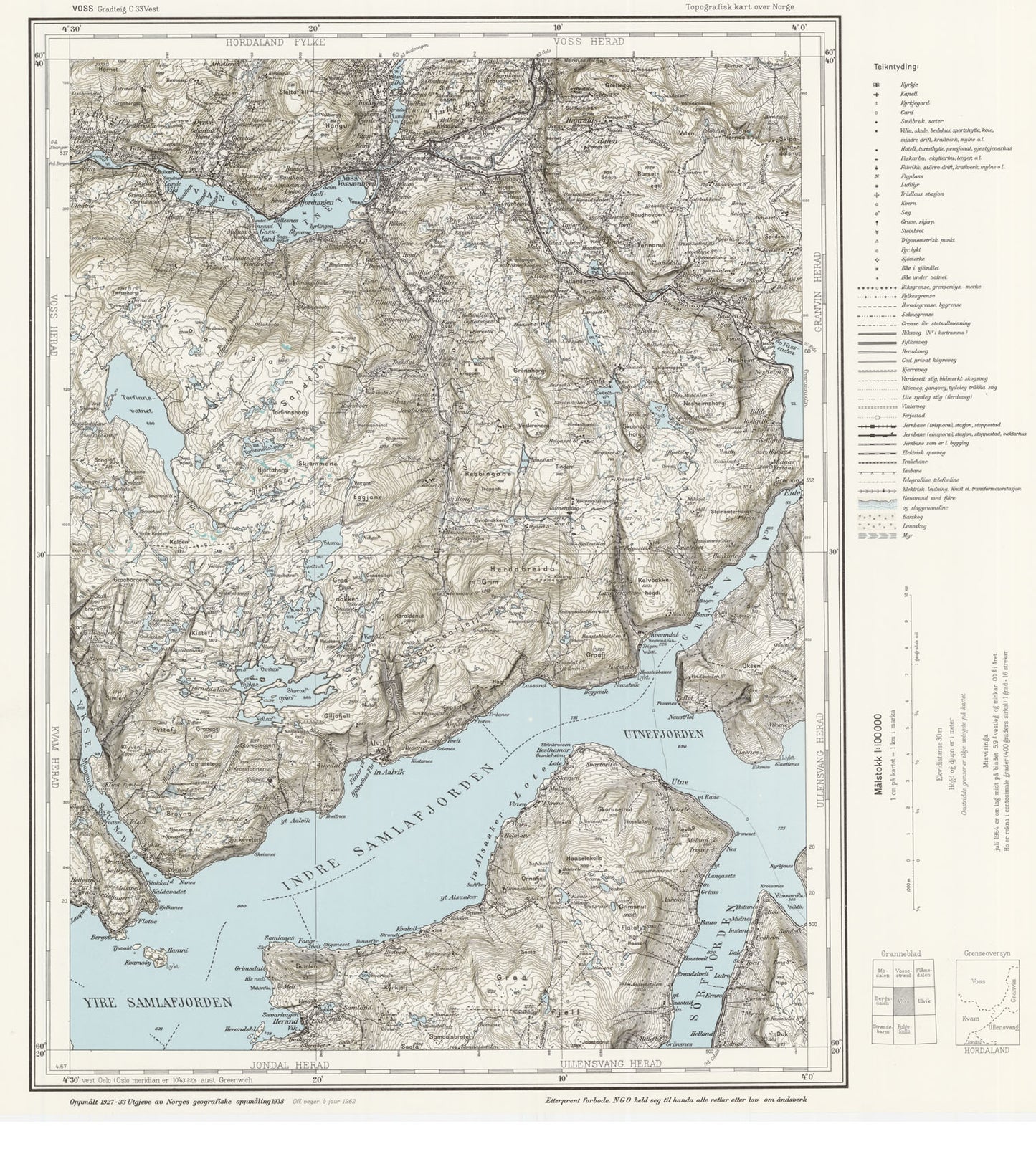 C33 vest Voss: Hordaland