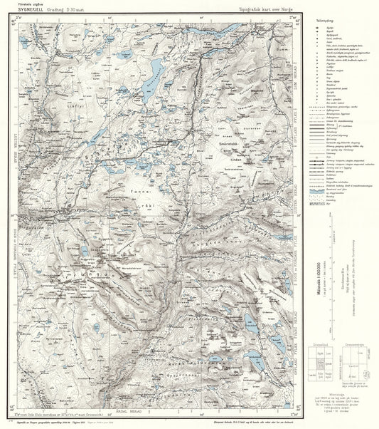 D30 aust Sygnefjell: Oppland | Sogn og Fjordane