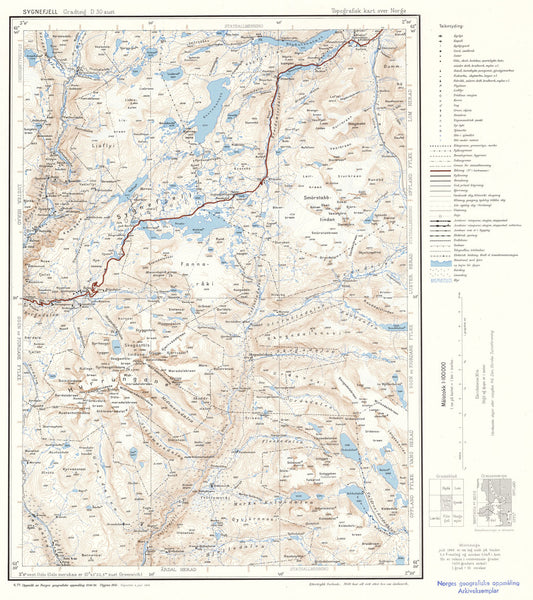D30 aust Sygnefjell: Buskerud | Oppland | Sogn og Fjordane