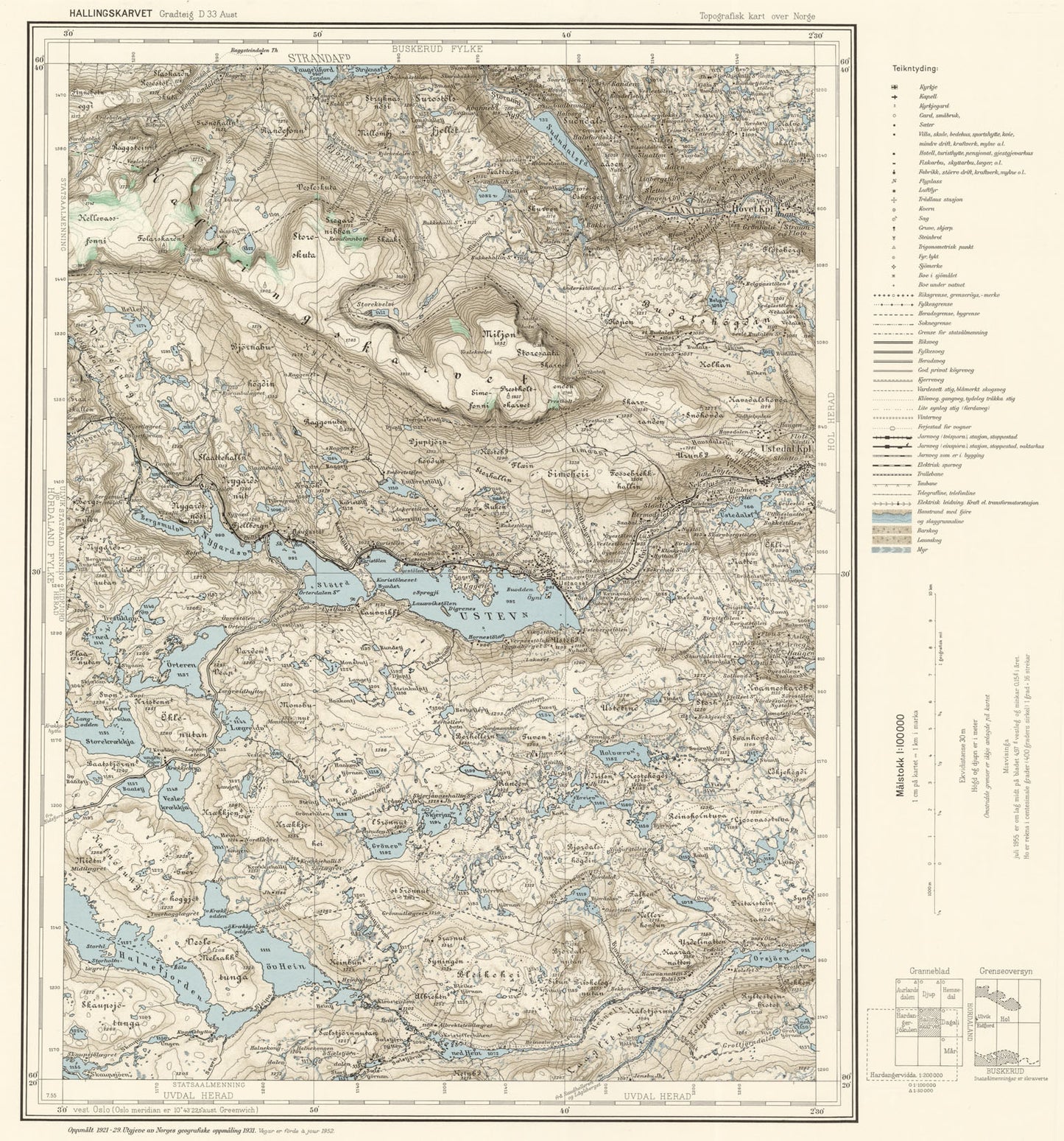 D33 aust Hallingskarvet: Buskerud