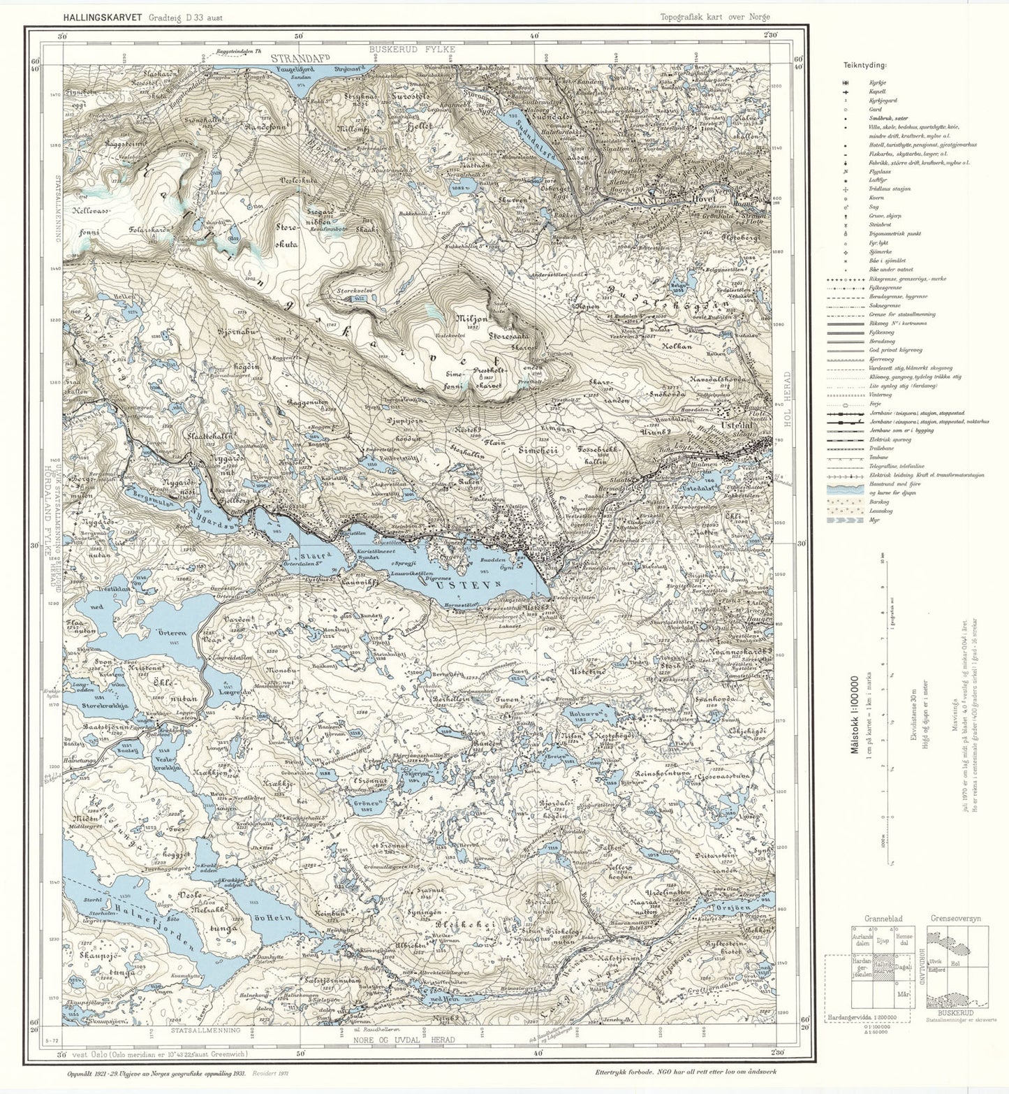 D33 aust Hallingskarvet: Buskerud