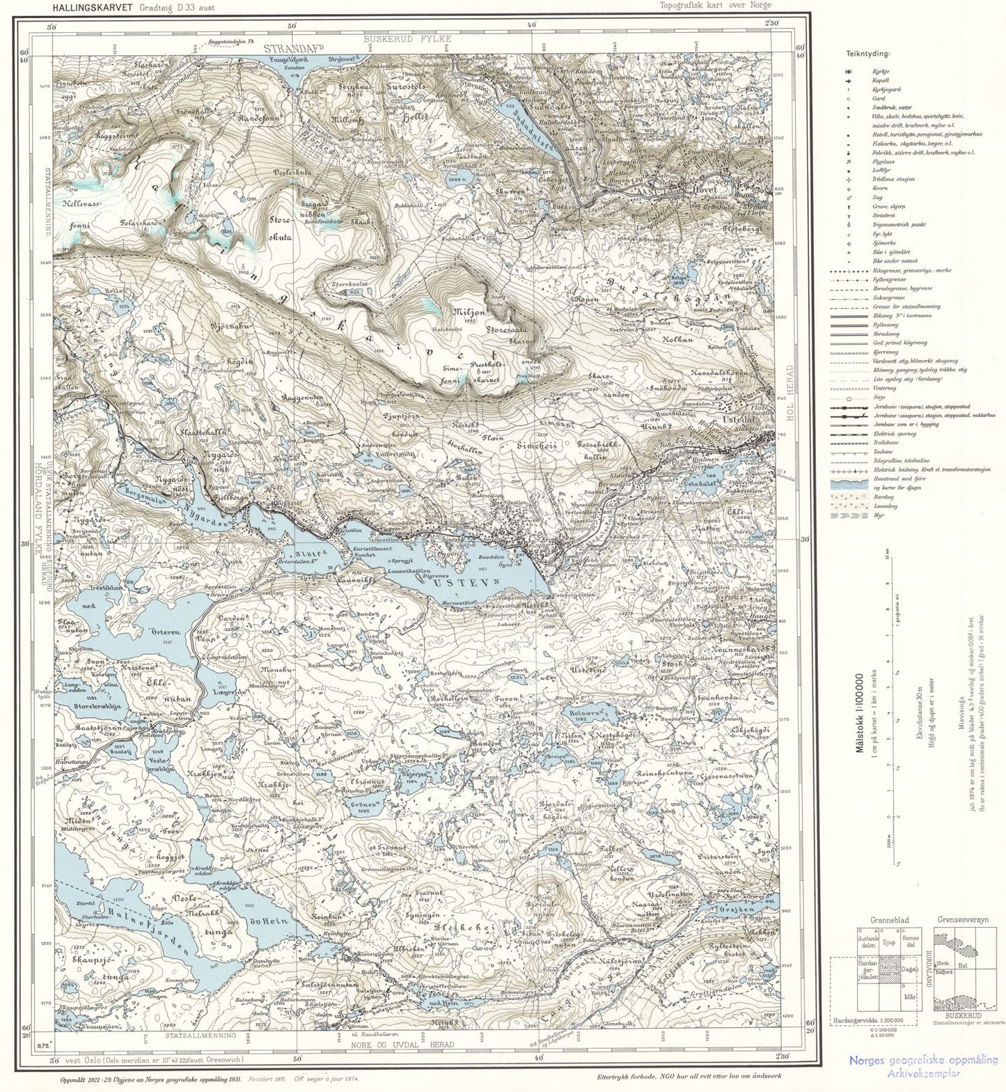 D33 aust Hallingskarvet: Buskerud