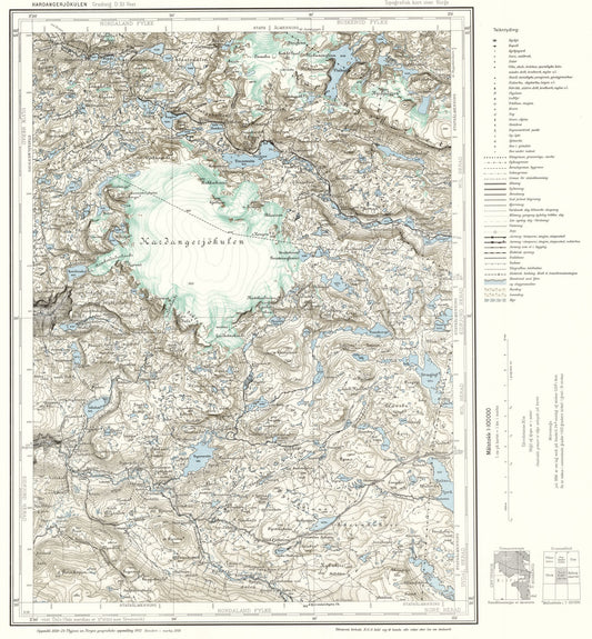 D33 vest Hardangerjøkulen: Buskerud | Hordaland