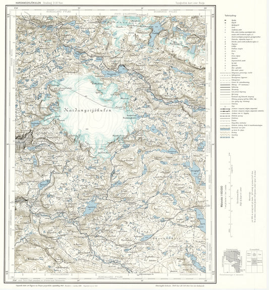 D33 vest Hardangerjøkulen: Buskerud | Hordaland