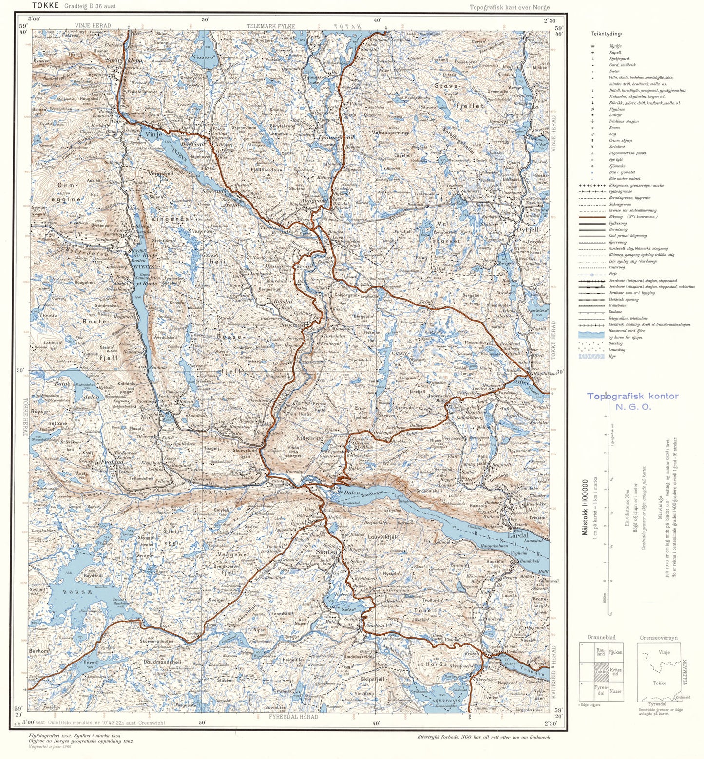 D36 aust Tokke: Telemark