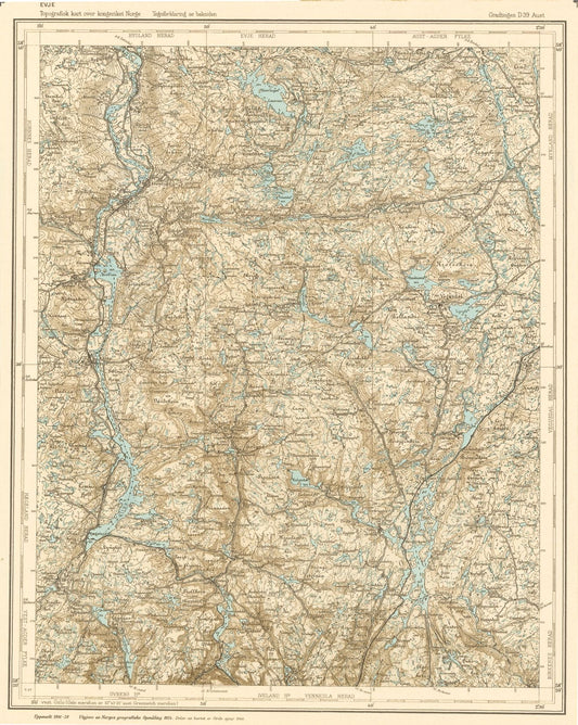 D39 aust Evje: Aust-Agder | Vest-Agder