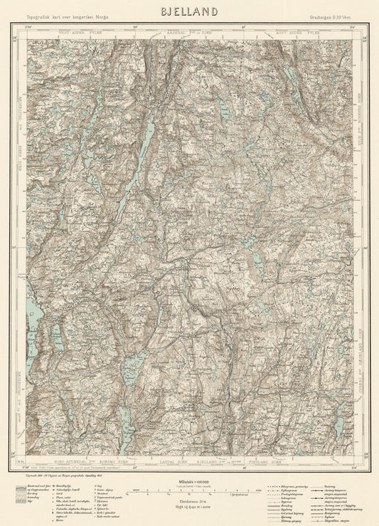D39 vest Bjelland: Aust-Agder | Vest-Agder
